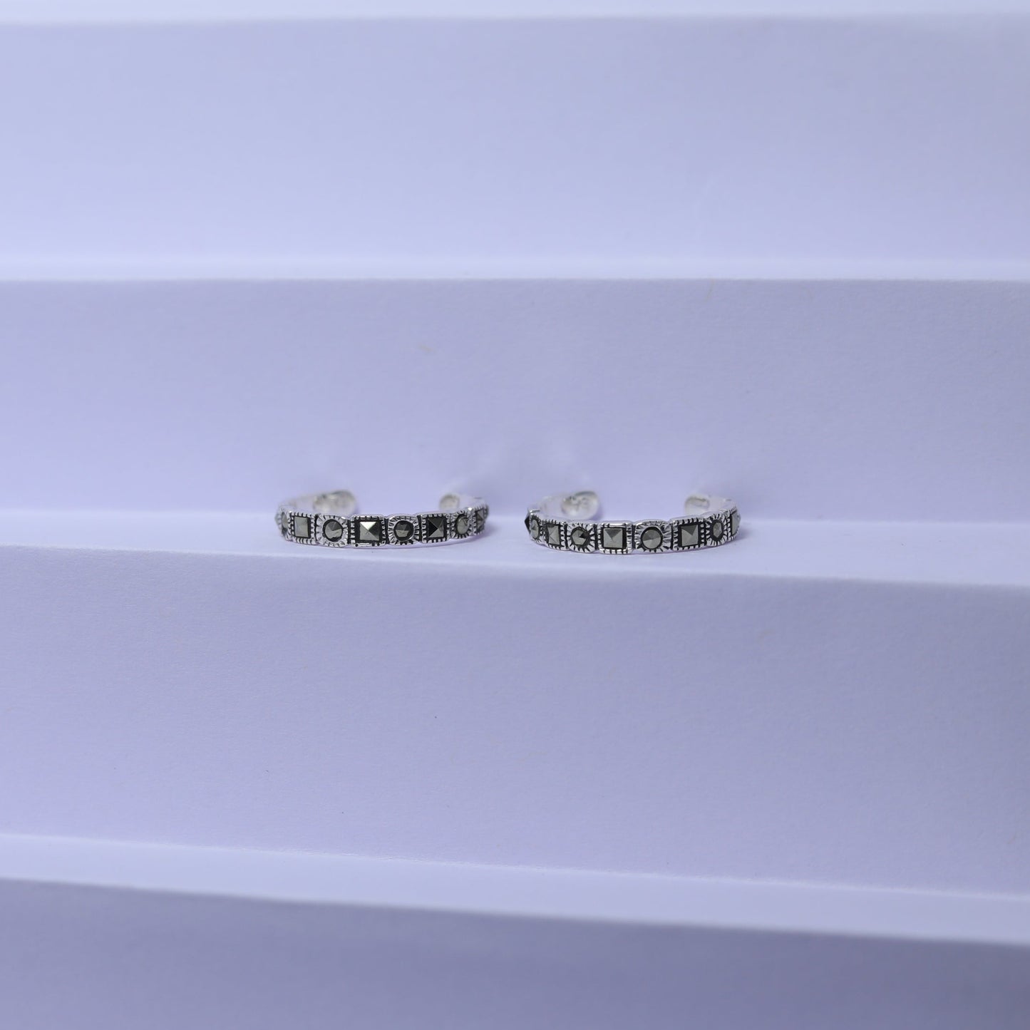 Vintage Marcasite Toe Rings