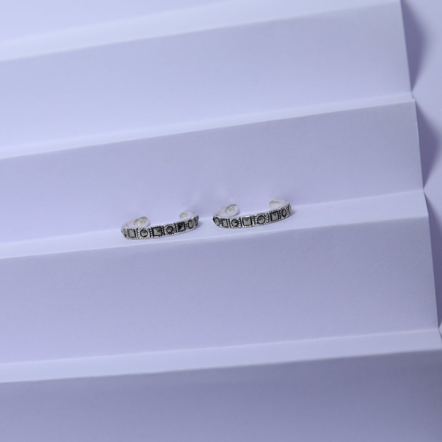 Vintage Marcasite Toe Rings