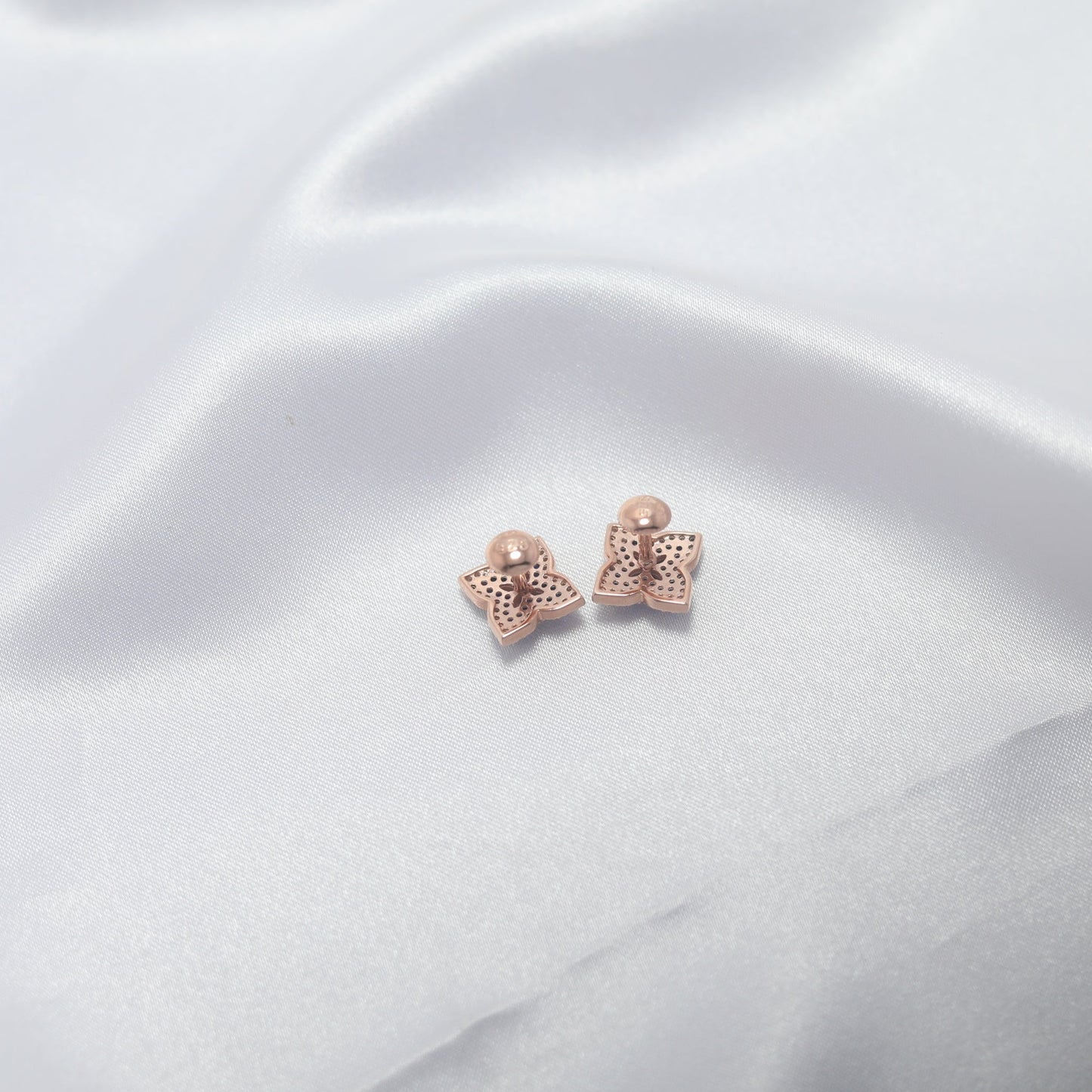 Sapphire Bloom Stud Earrings