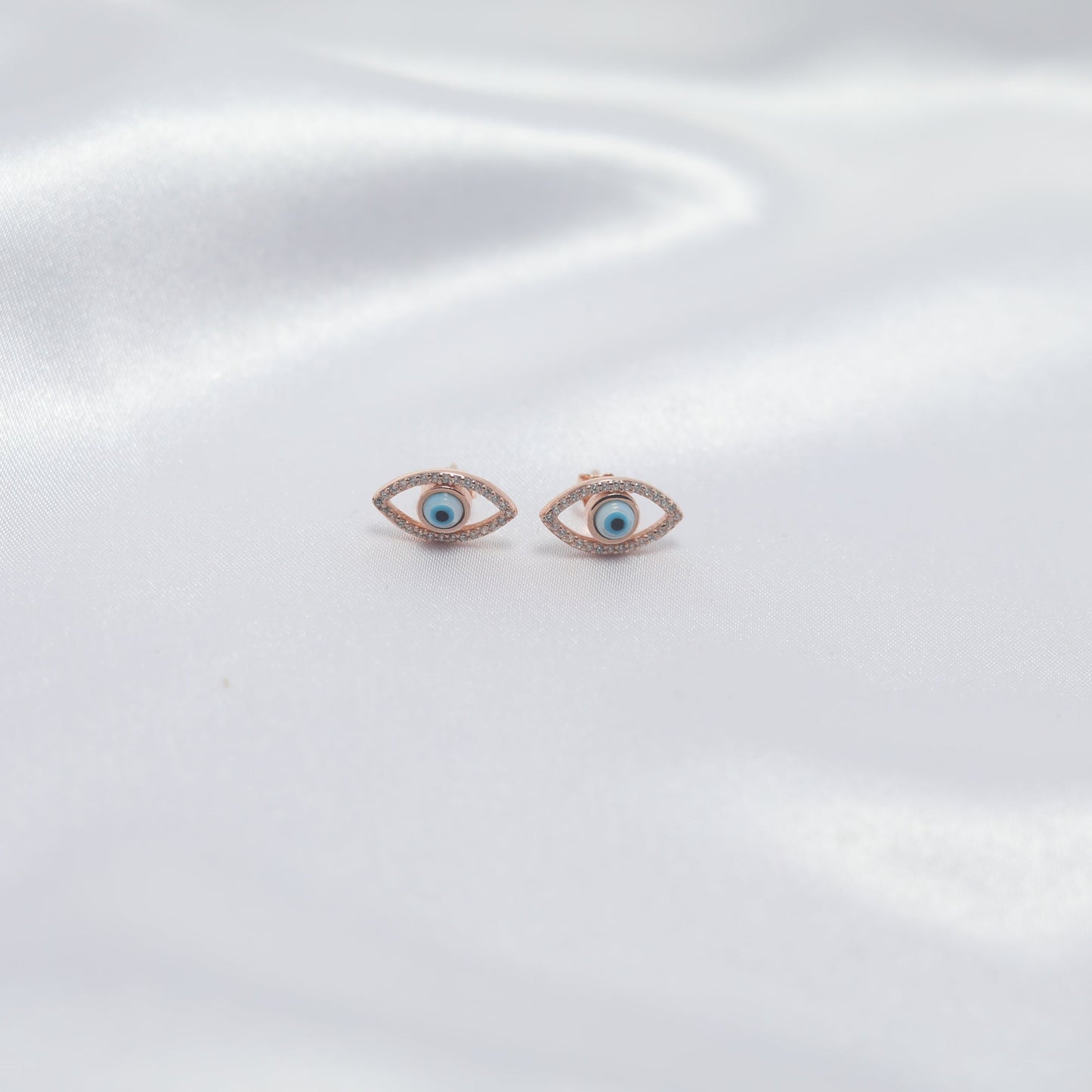 Evil Eye Protection Stud Earrings