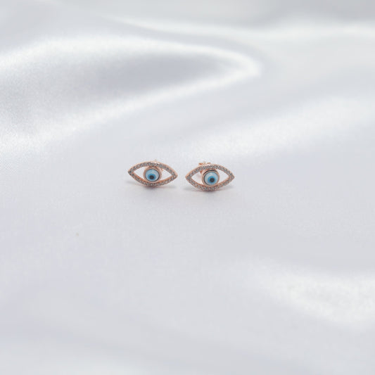 Evil Eye Protection Stud Earrings