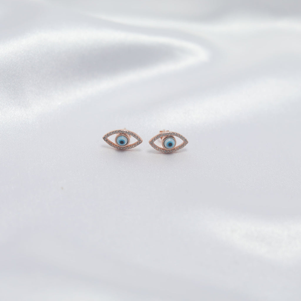 Evil Eye Protection Stud Earrings