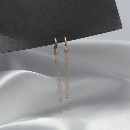 Golden Chain Drop Earrings