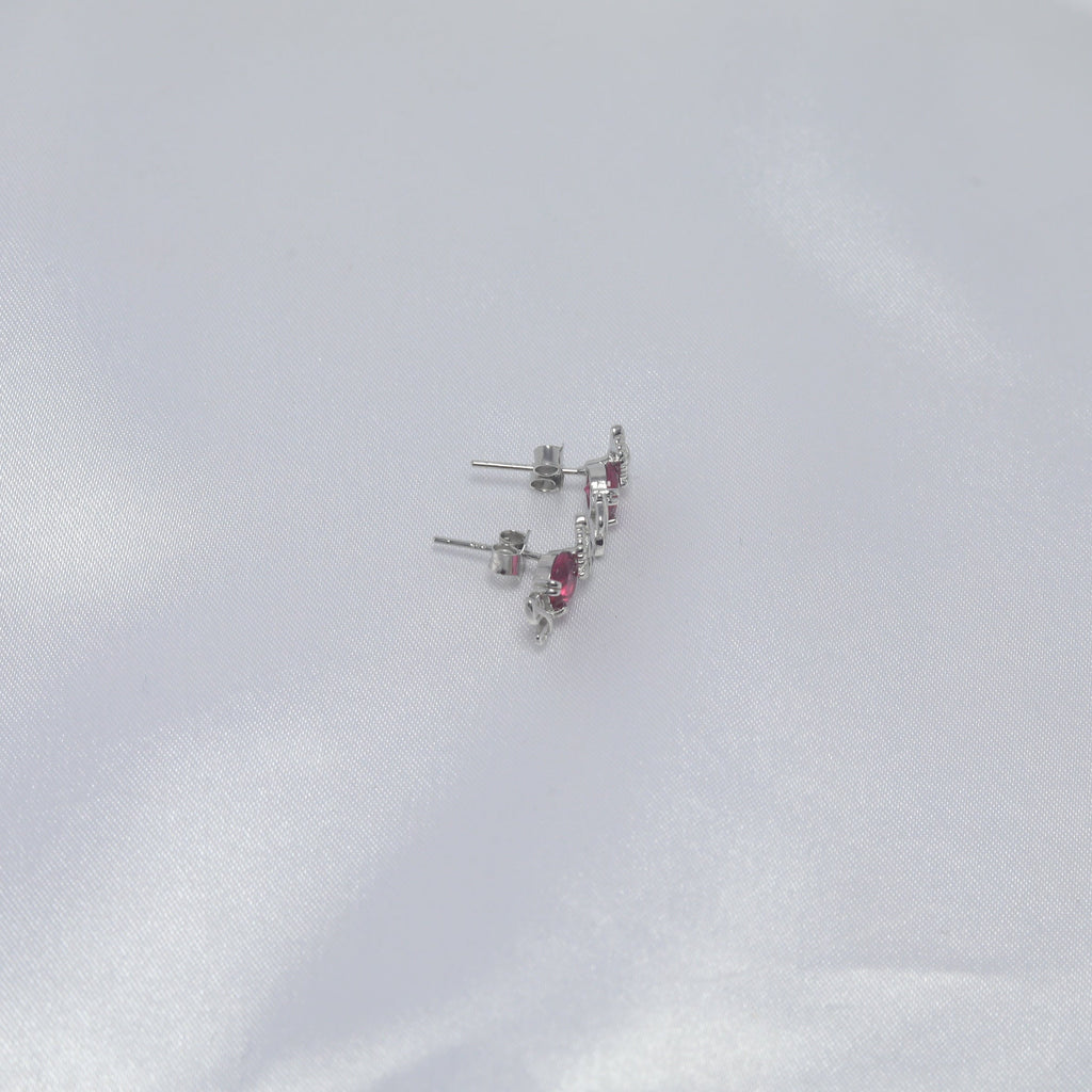 Ruby Owl Studs