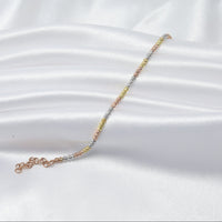 Trinity Spark — Three-Tone Bracelet