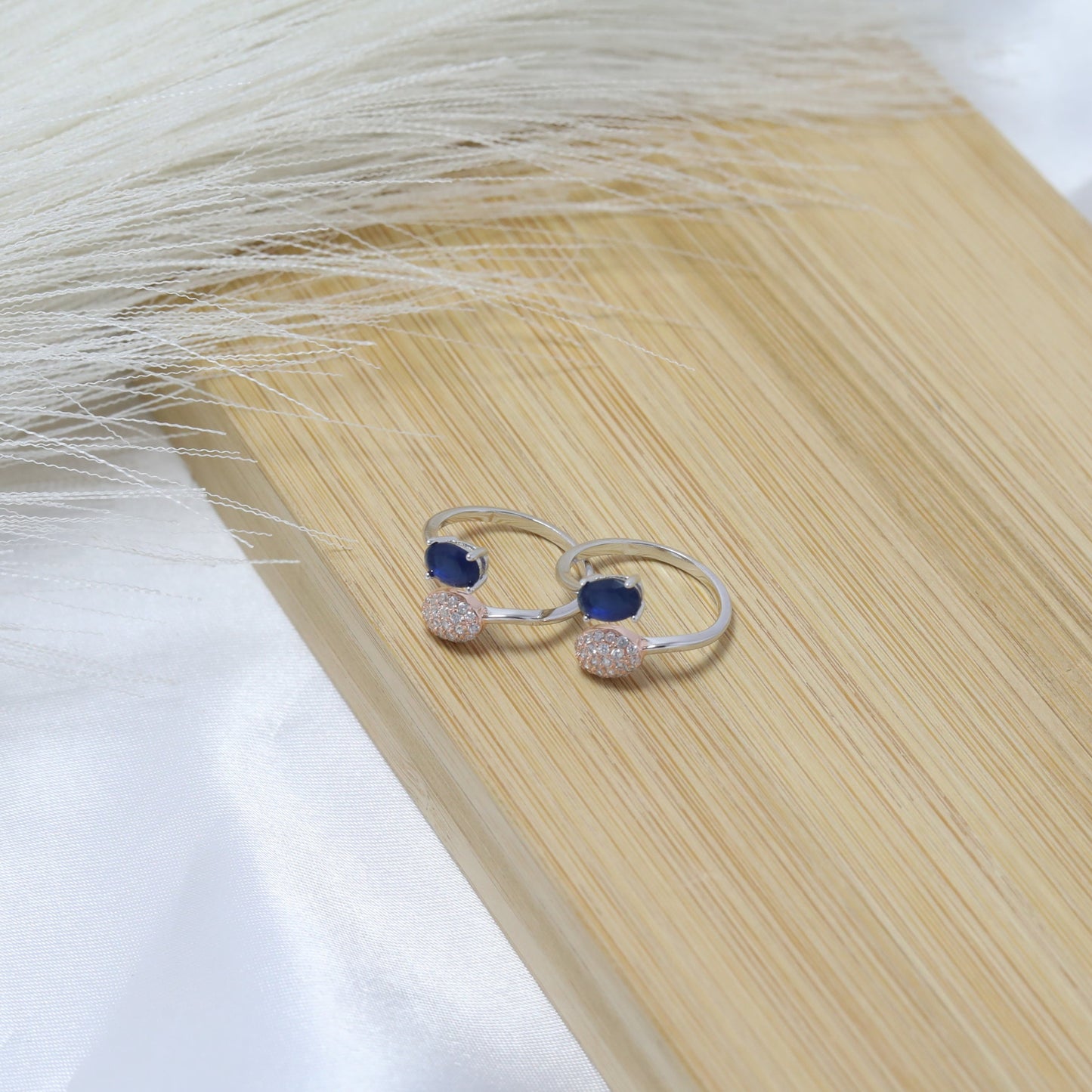 Sapphire Grace Toe Rings