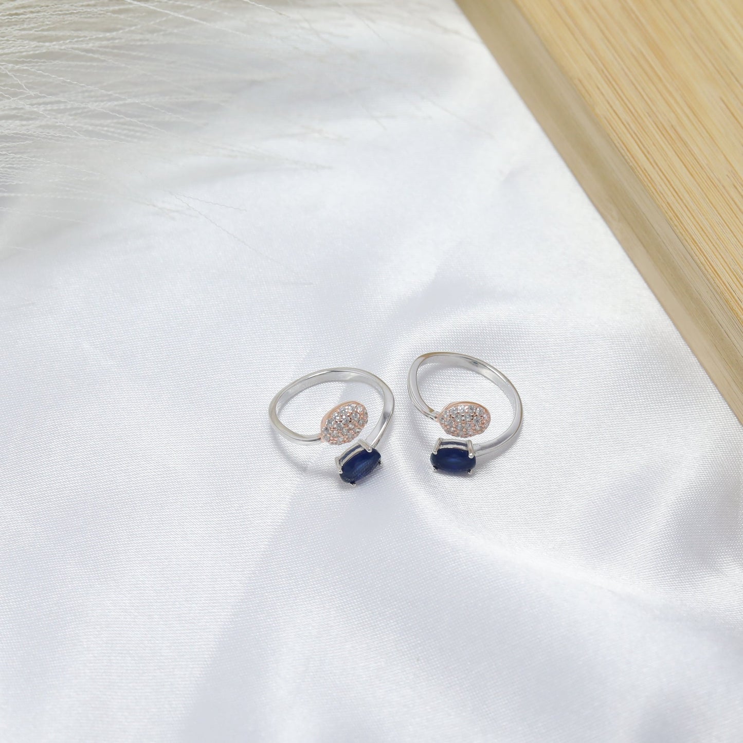 Sapphire Grace Toe Rings