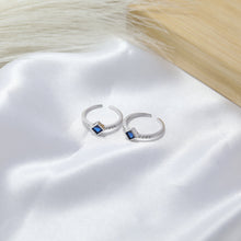 Load image into Gallery viewer, Midnight Muse – Sapphire Spark Toe Rings