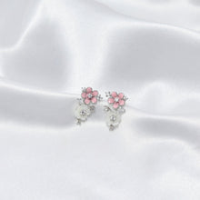 Load image into Gallery viewer, Pink Frost Bloom Earrings