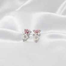 Load image into Gallery viewer, Pink Frost Bloom Earrings