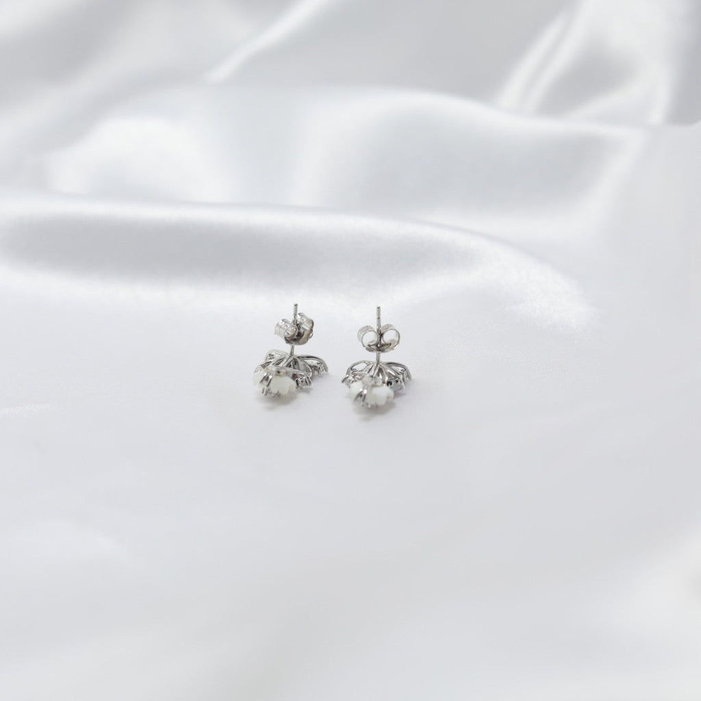 Pink Frost Bloom Earrings