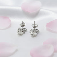 Pink Frost Bloom Earrings
