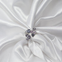 Midnight Bloom Statement Ring