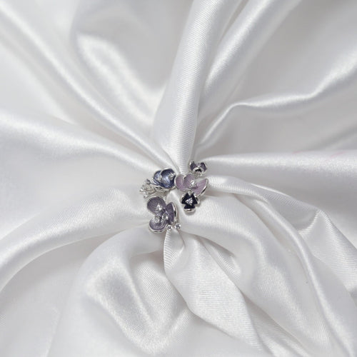 Midnight Bloom Statement Ring