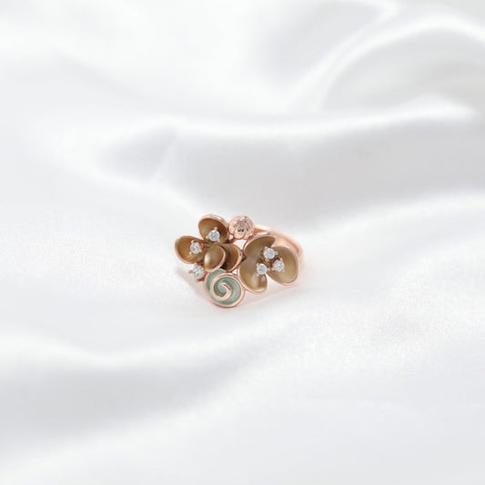 Golden Fern Ring