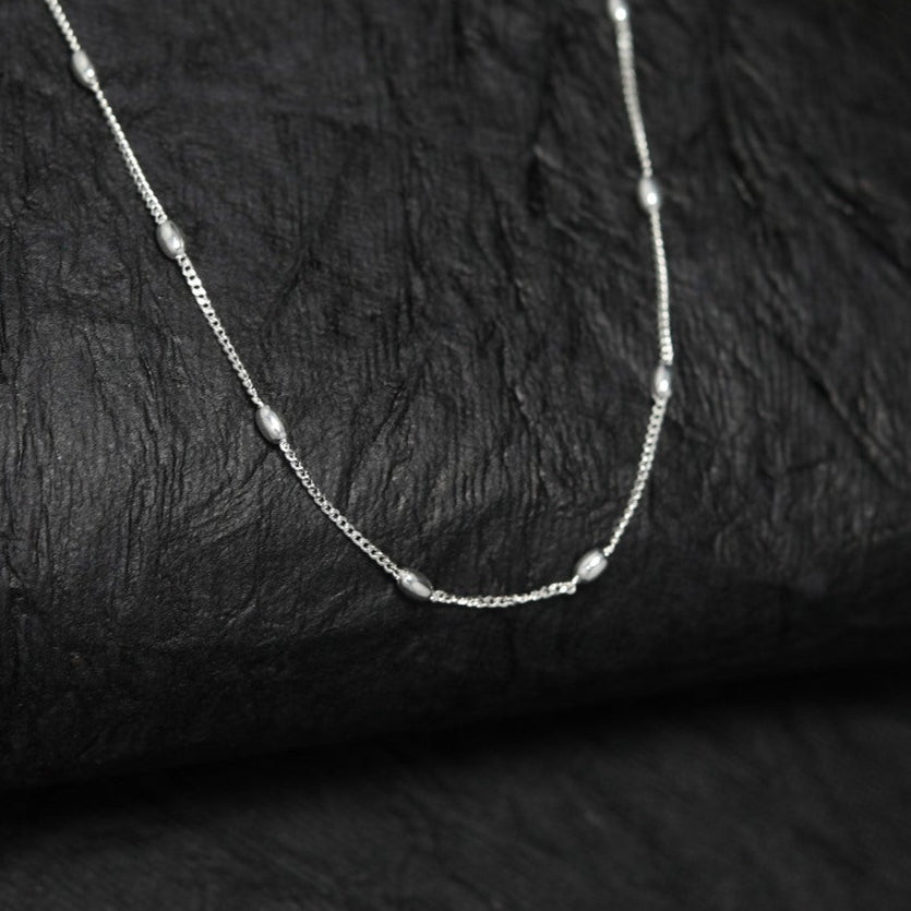 Silver Pebble Chain