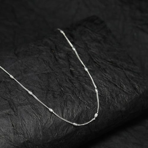 Silver Pebble Chain