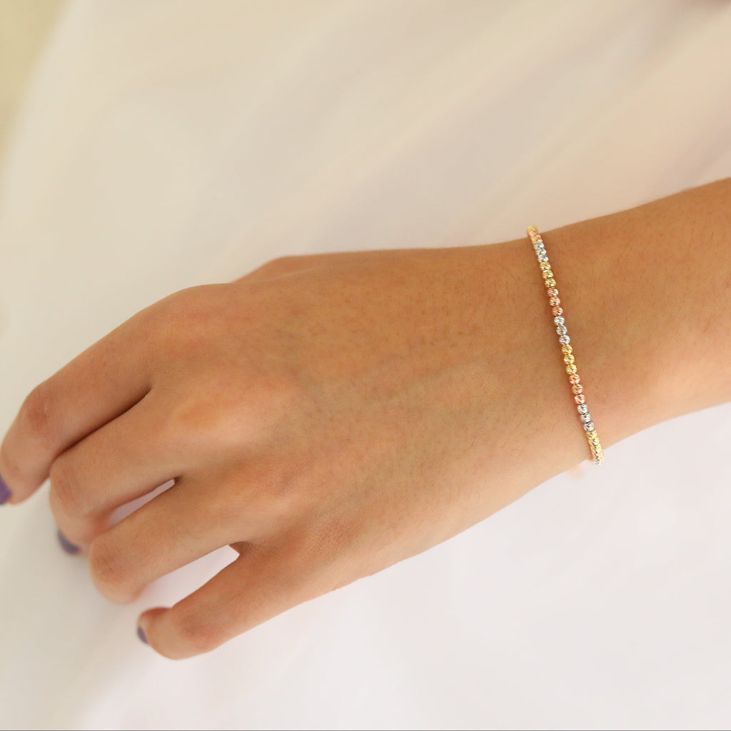 Trinity Glow Beaded Bracelet