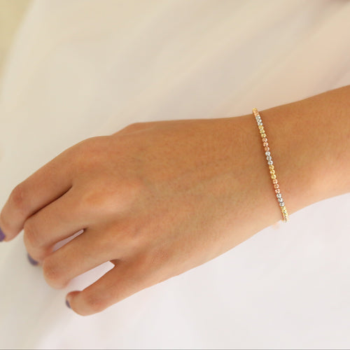 Trinity Glow Beaded Bracelet