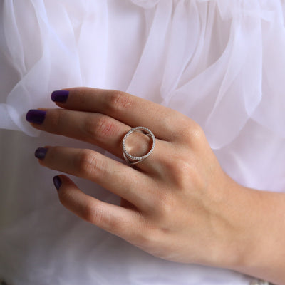 Aaina Halo Ring alternate view