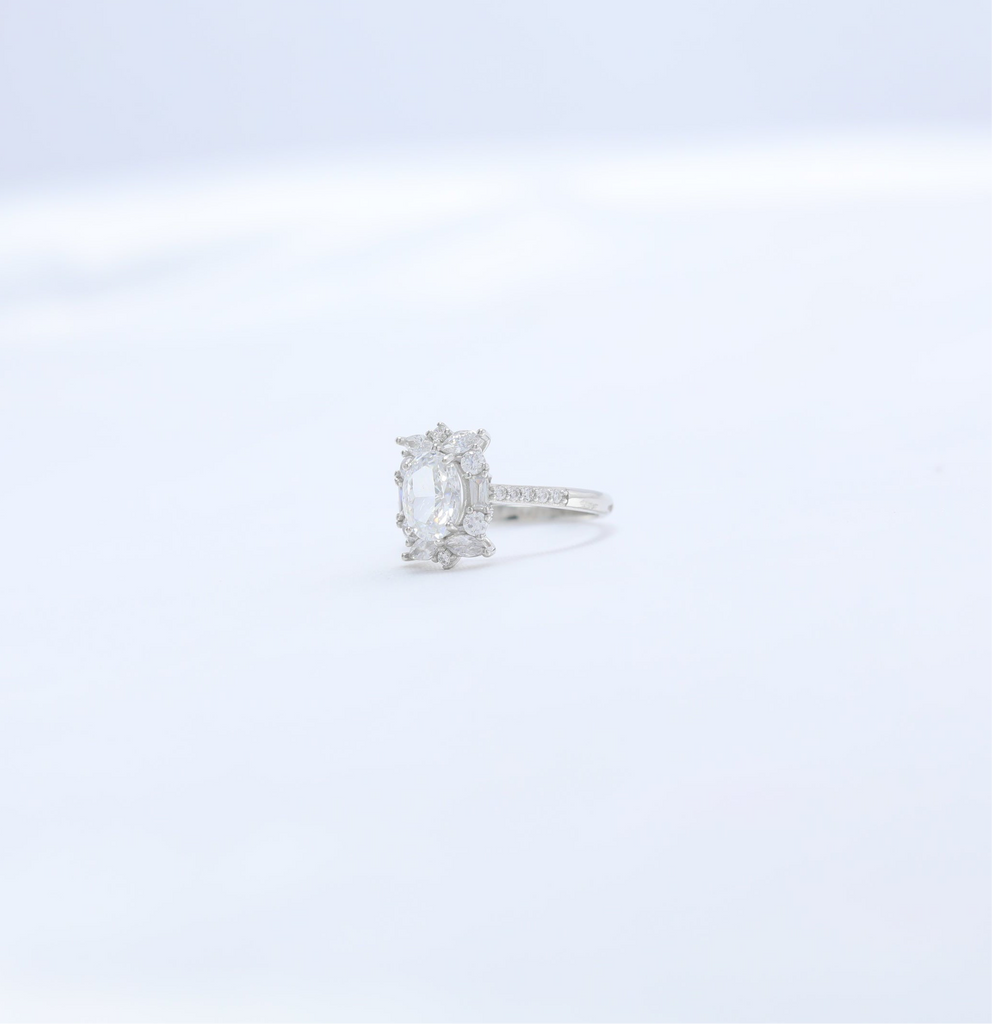 Rimjhim Ring - White