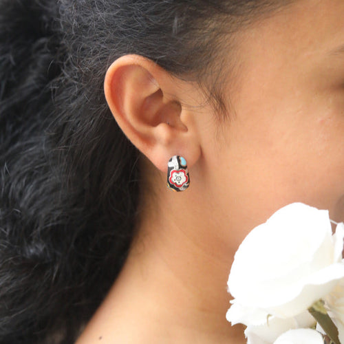 Midnight Bloom Pendant Set