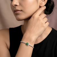 Mehfil Floral Tennis Bracelet