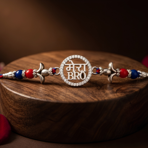 Mera Bro - 92.5 silver rakhi