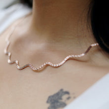 Load image into Gallery viewer, Wave choker | 92.5 silver