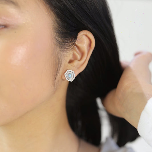 Tranquil Blue - Larimar Stone Pendant Set