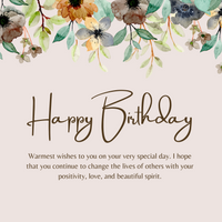 Happy Birthday - Gift Card