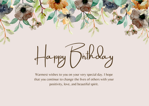 Happy Birthday - Gift Card