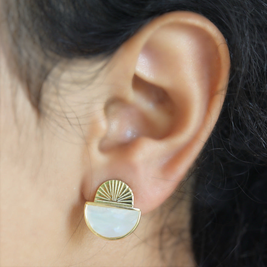 Sun n Moon Earring