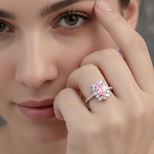 Rimjhim Ring - Pink