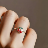 Cherry Kid's Silver Ring