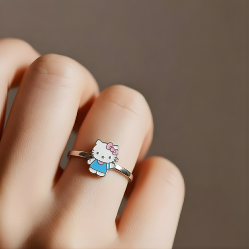 Hello Kitty Kid's Silver Ring