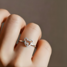 Load image into Gallery viewer, Sparkling Teddy Bear Kids&#39; Silver Ring