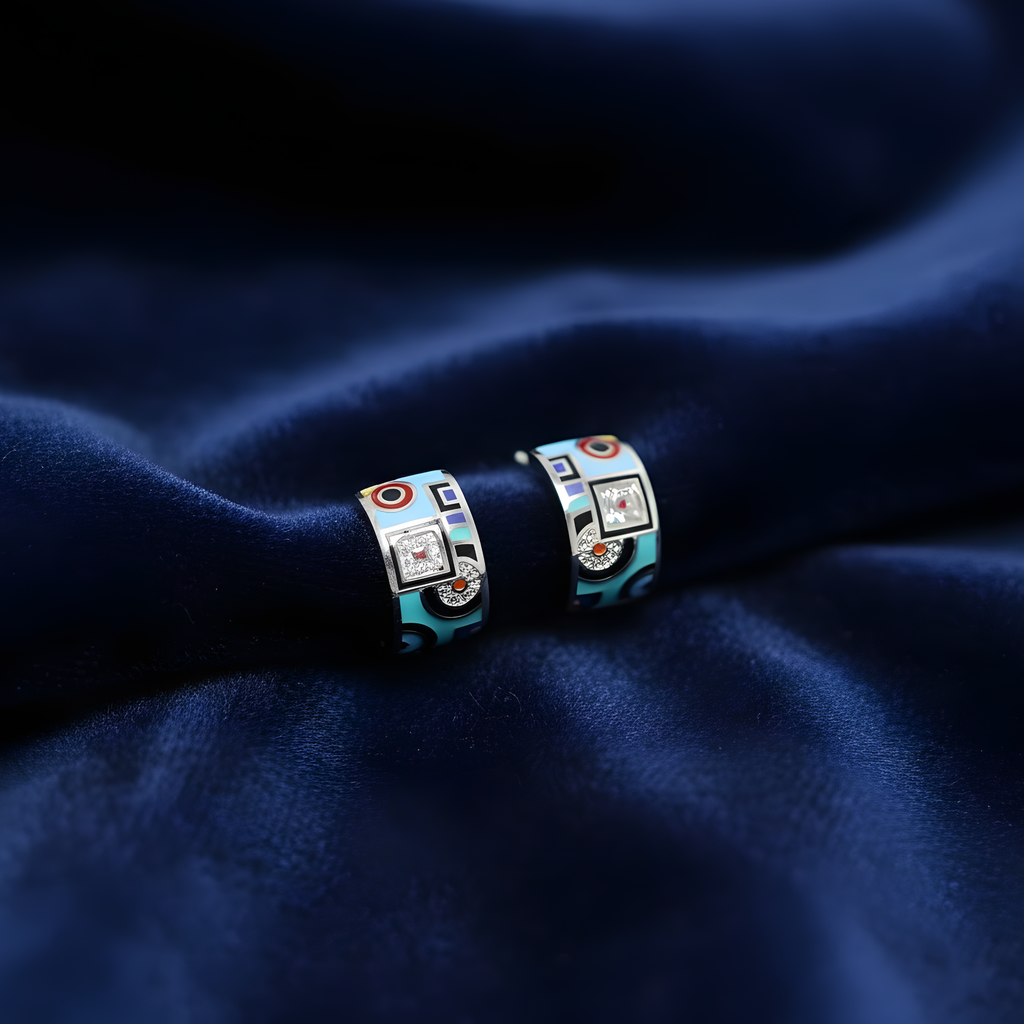 Enchanted Mosaic Hoops