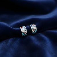 Enchanted Mosaic Hoops