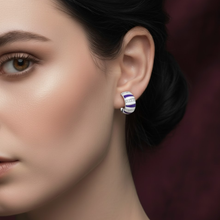 Load image into Gallery viewer, Midnight Stripes Hoop