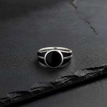 Load image into Gallery viewer, Midnight Onyx Signet Ring