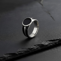 Midnight Onyx Signet Ring