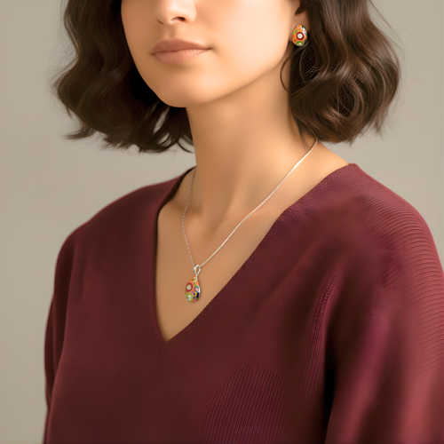 Vibrant Drop Pendant set