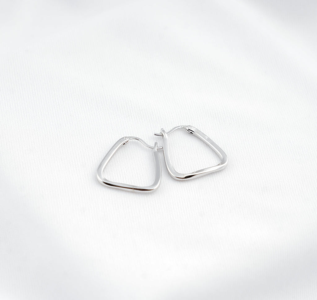 Sleek Geo Hoops