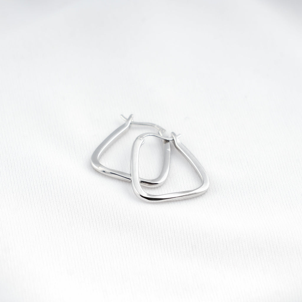 Sleek Geo Hoops