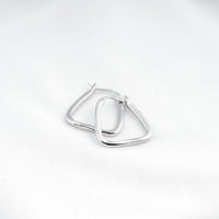Sleek Geo Hoops