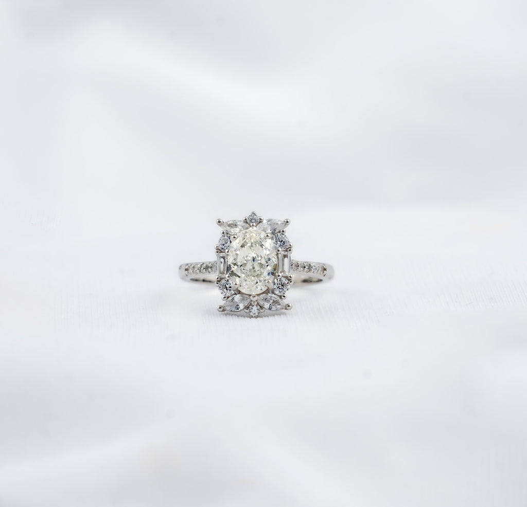 Rimjhim Ring - White