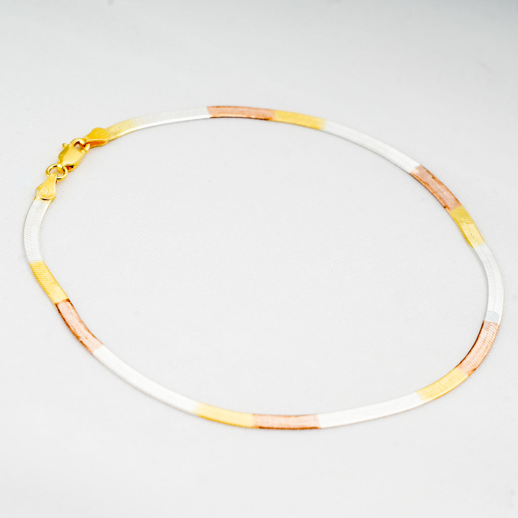 Verona Anklet | Three Tone Anklet