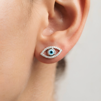 Evil Eye Protection Stud Earrings