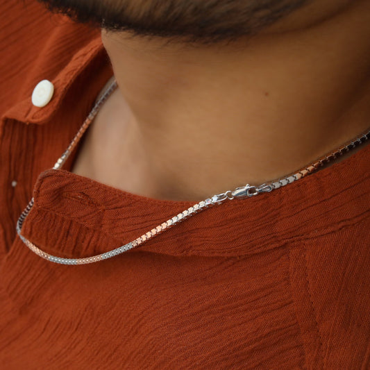 Dual tone Box Chain | 92.5 silver
